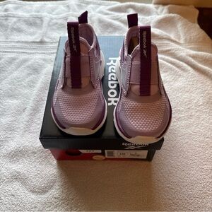 Reebok Kids Lavender Slip-On Sneakers